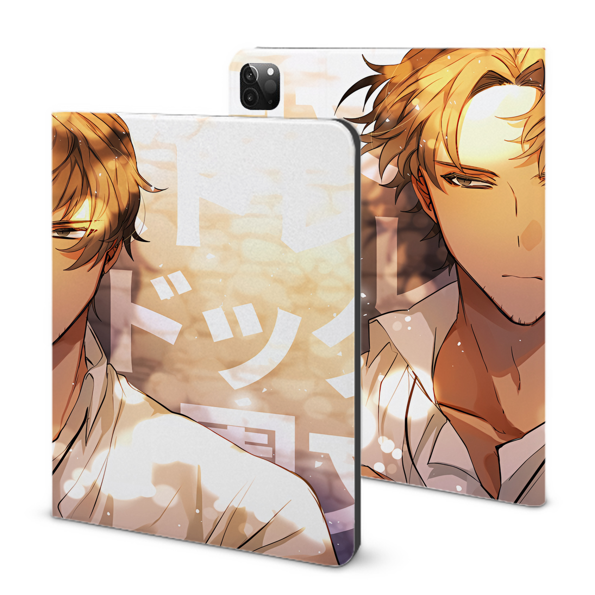 （画像用） 文豪ストレイドッグス Bungo Stray Dogs IPadケース ペンホルダー付き ブックスタイルデザイン